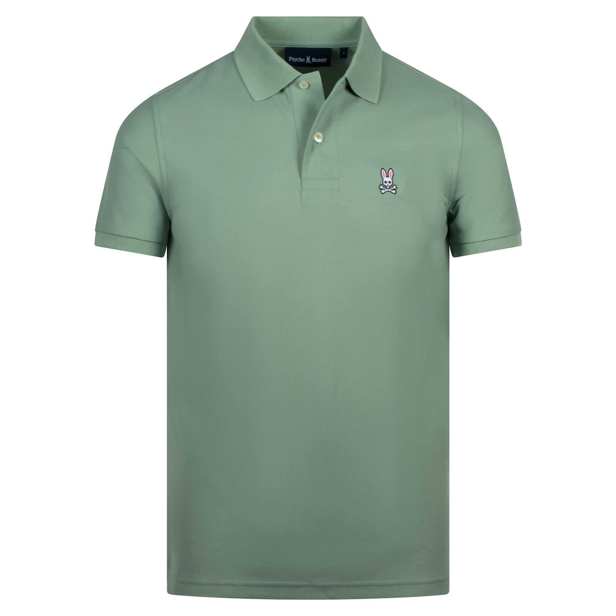 Psycho Bunny Classic Pique Polo Shirt Iceberg Green